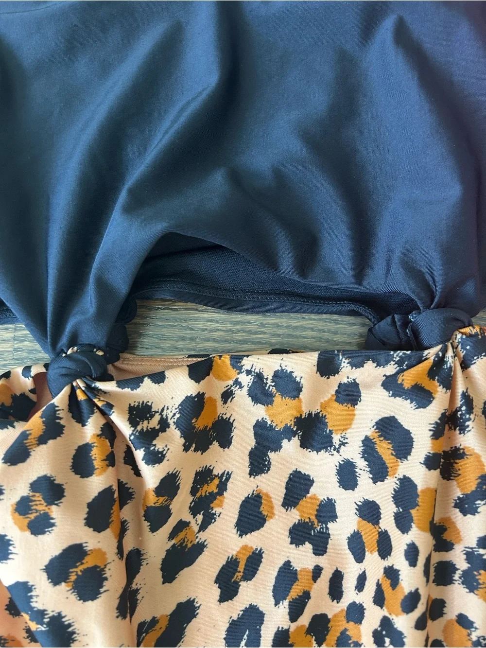 Old Navy Kids One-Piece Swimsuit Set in Black, Hot Pink, Leopard & Tan